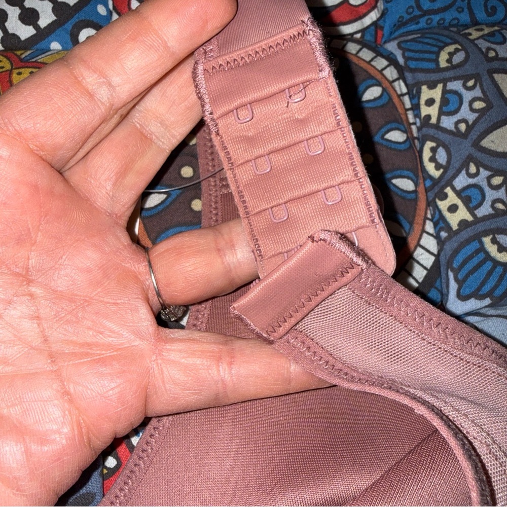 Delimira Posture Bra Front Close Size 46D Vintage Rose Pink NWT Comfort W698 - Picture 4 of 11